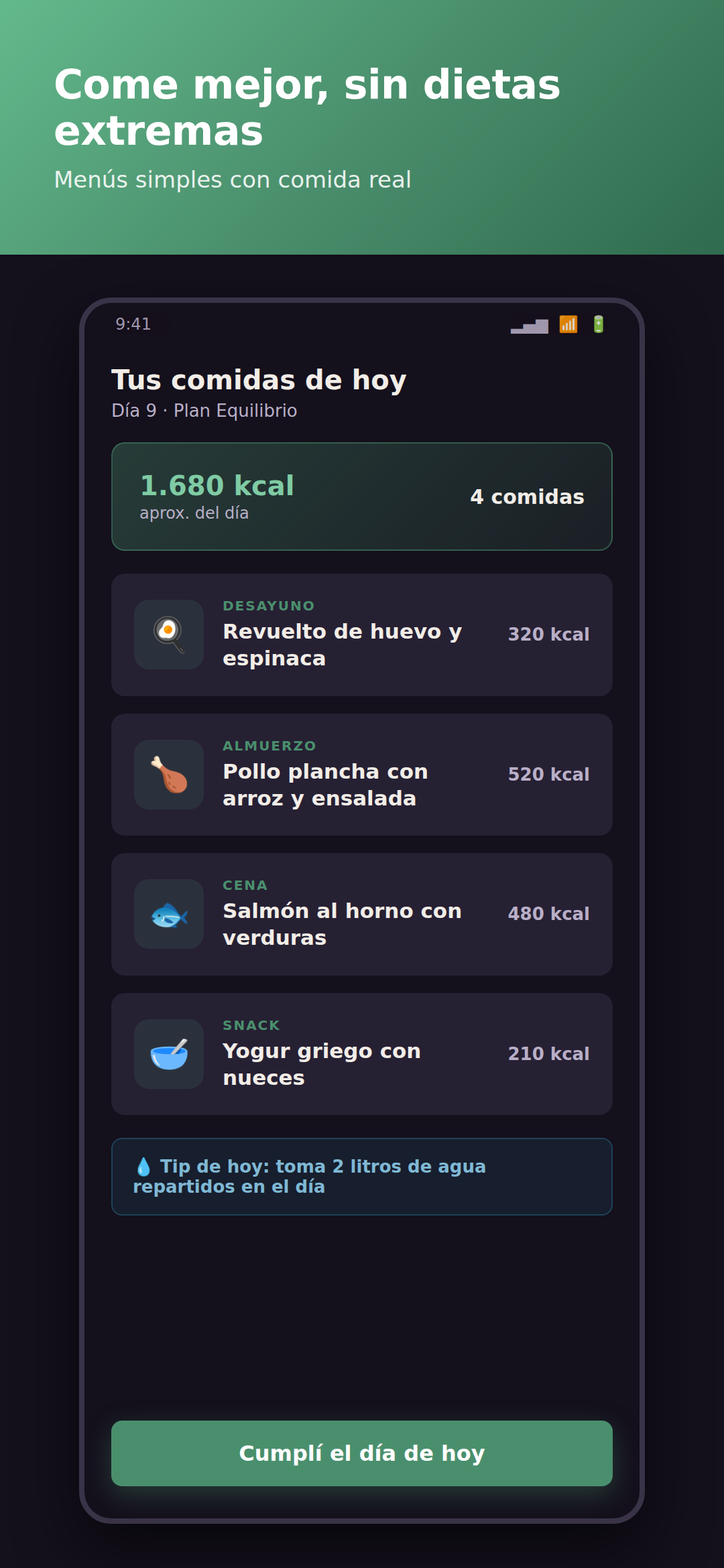 Plan de alimentación de Fénix